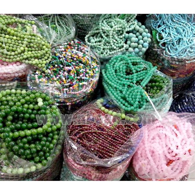 bulk mixed gemstone beads, mixed size, sold per bag
