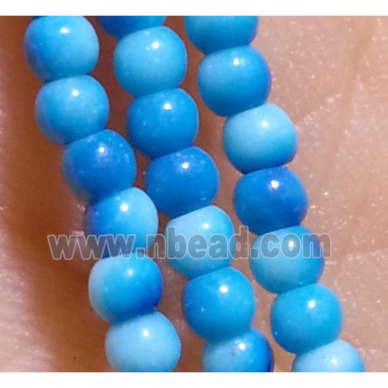 blue Rainforest Jasper beads, round, stability