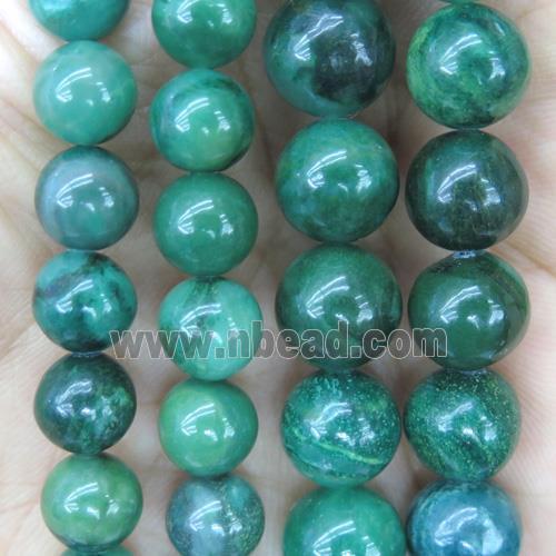 round green Verdite beads