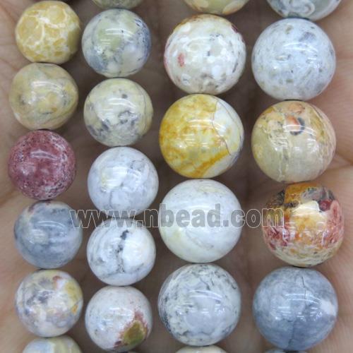 round Skyeye Jasper beads, multi color