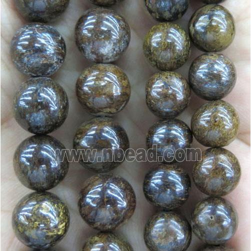round Bronzite Beads