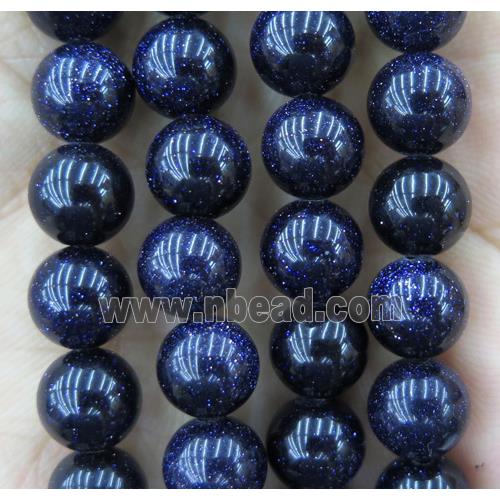 blue sandStone beads, round