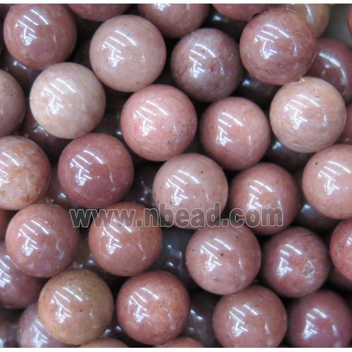 pink Chalcedony Beads, round