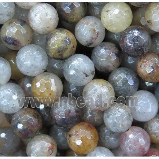 Natural Lodalite Beads Faceted Round