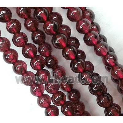 round garnet stone beads