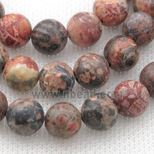 leopardskin jasper bead, round