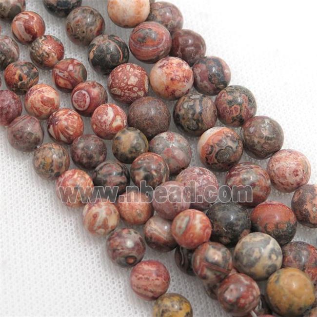 leopardskin jasper bead, round