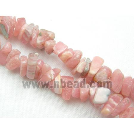 Natural Rhodochrosite Chips Beads Pink Freeform