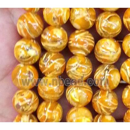 Tridacna Shell Beads, round