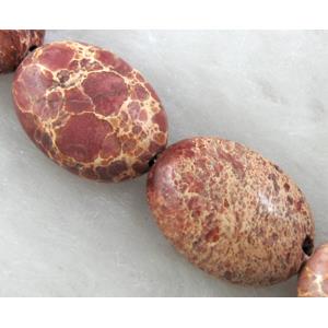 Sea Sediment Beads, flat oval