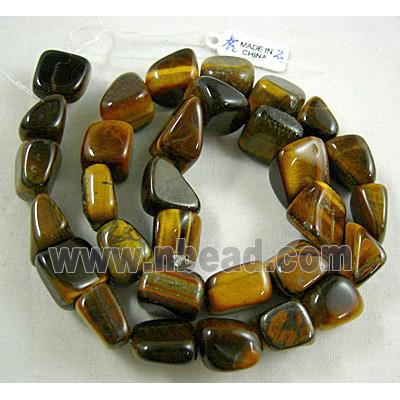 Tiger eye beads, Erose Chip