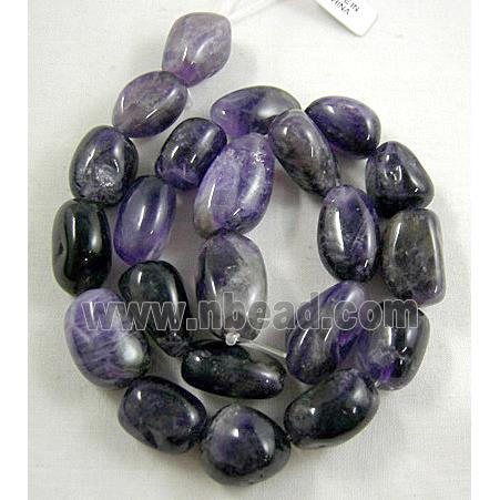 Amethyst beads, Erose Chip