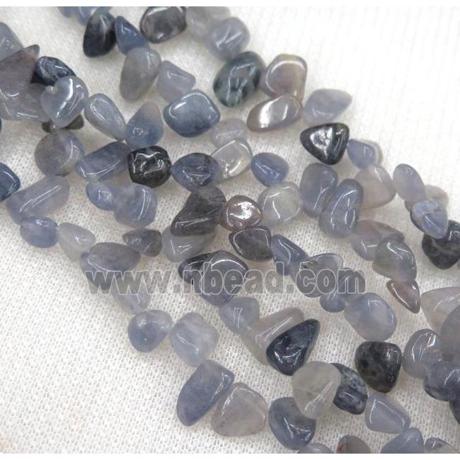 blue tourmaline chips bead, freeform