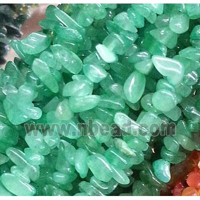 green Aventurine chips bead, freeform