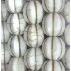 white synthetic Turquoise pumpkin beads