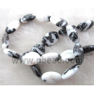 Zebra Jasper oval beads