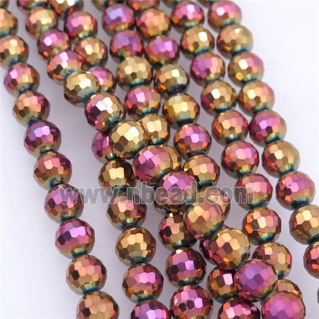 Chinese Crystal Glass Beads, faceted round