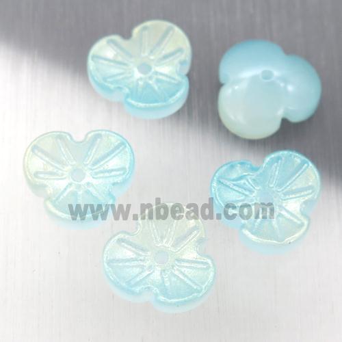 jadeite glass clover beads