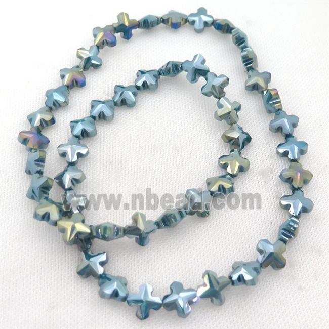Crystal Glass cross Beads