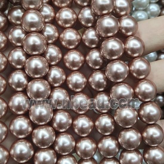 round Pearlized Glass Beads