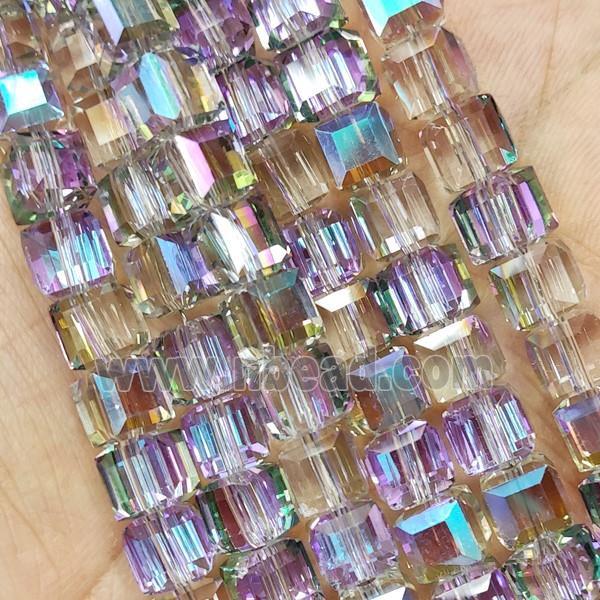 Crystal Glass Beads Faceted Cube