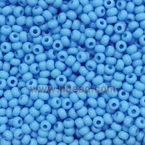 Blue Glass Seed Beads Rondelle A-Grade