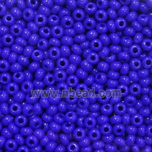 Royalblue Glass Seed Beads Rondelle A-Grade