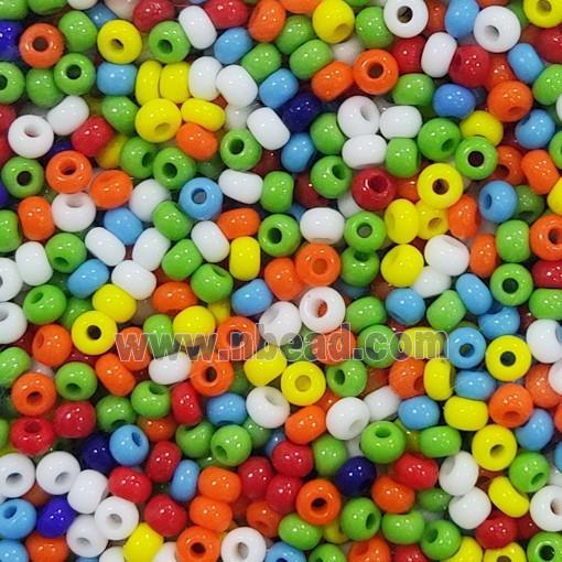 Glass Seed Beads Mixed Color Pony Rondelle A-Grade