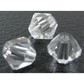 Chinese Crystal Beads, bicone, clear