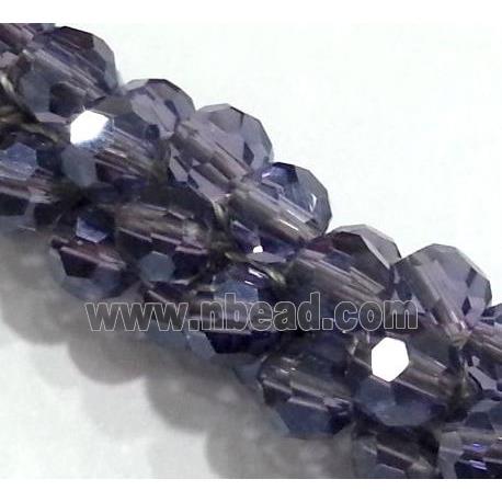 handmade braided chain with chinese crystal glass bead, faceted