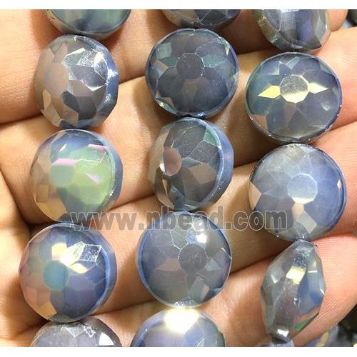 chinese crystal glass bead, faceted circle