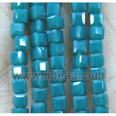 chinese crystal glass seed beads, faceted cube