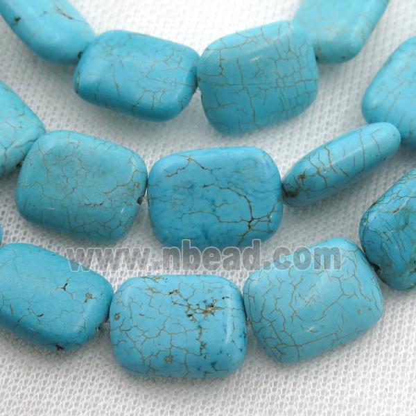 Magnesite Turquoise rectangle beads