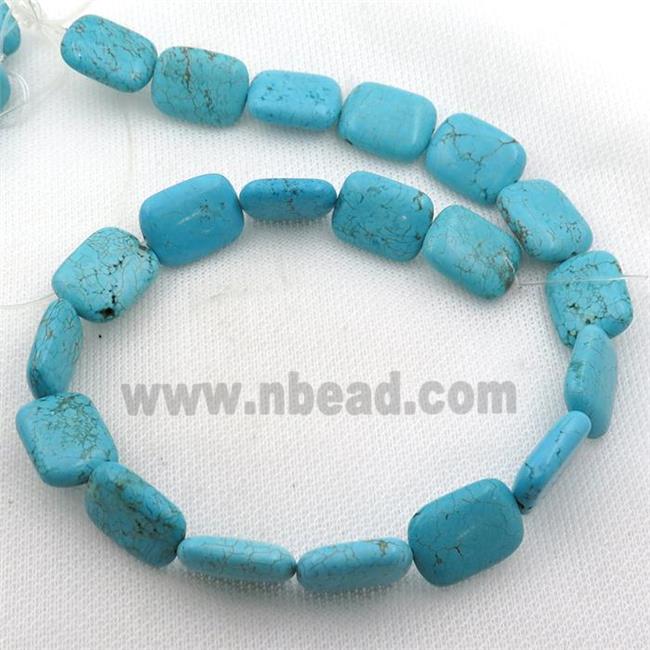 Magnesite Turquoise rectangle beads