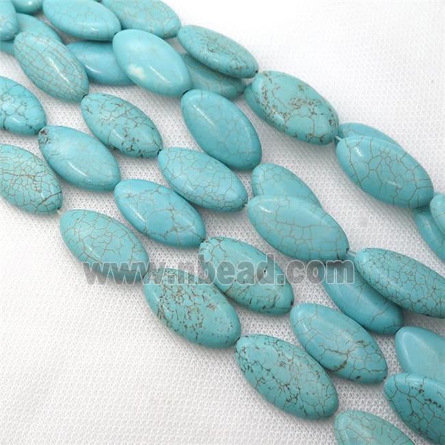 Magnesite Turquoise beads oval