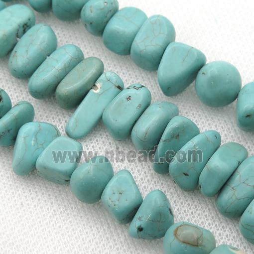Magnesite Turquoise beads, freeform