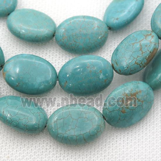 Magnesite Turquoise beads, oval