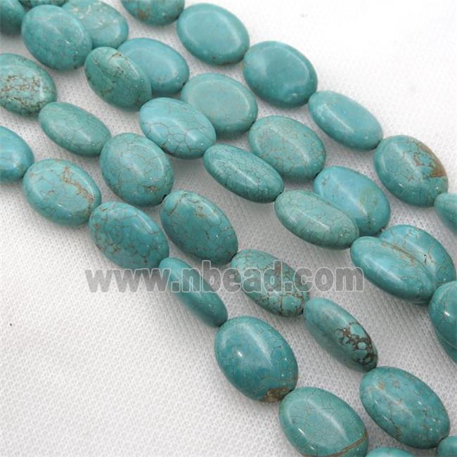 Magnesite Turquoise beads, oval