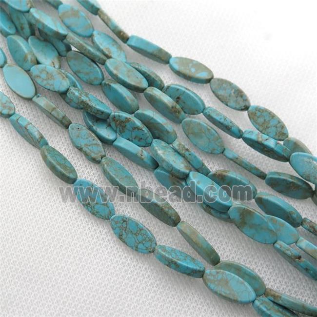 Magnesite Turquoise oval beads