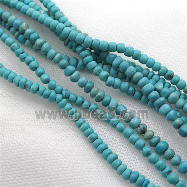 blue Magnesite Turquoise chip beads