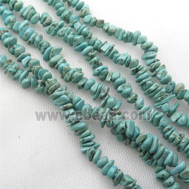 Magnesite Turquoise chip beads