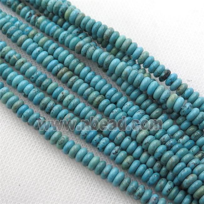 Magnesite Turquoise rondelle beads, multicolor
