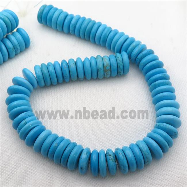 blue Magnesite Turquoise heishi beads
