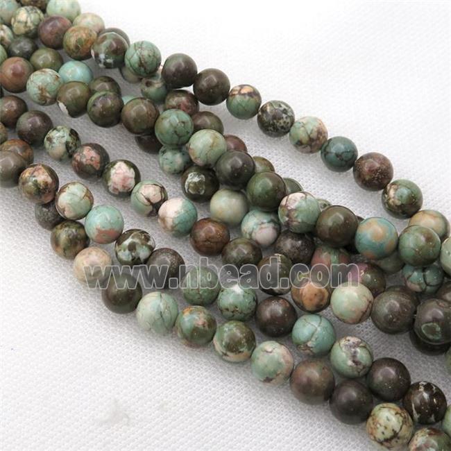 round Magnesite Turquoise beads