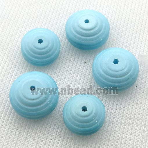 blue Sinkiang Turquoise rondelle beads