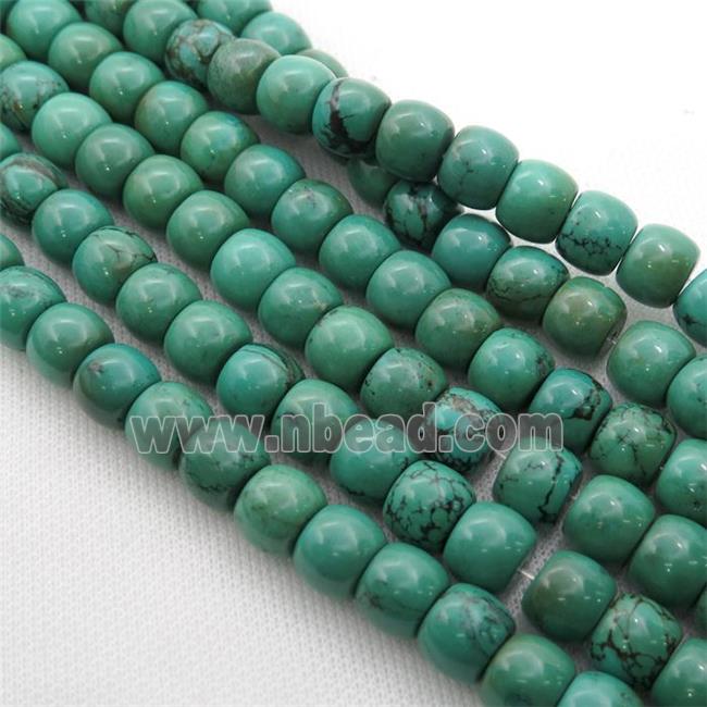 Sinkiang Turquoise barrel beads