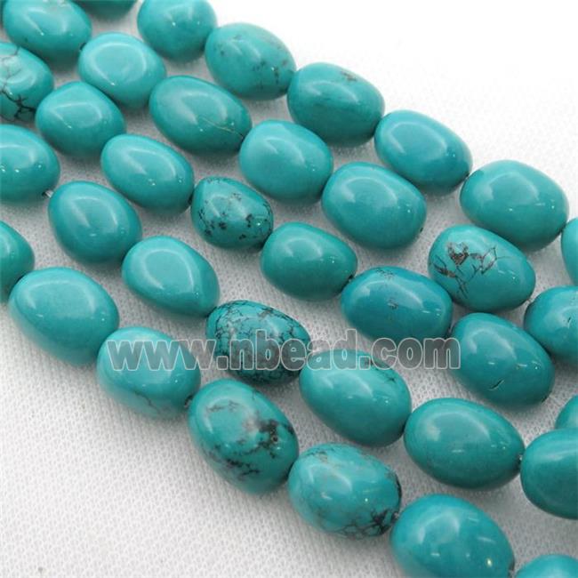 Sinkiang Turquoise beads, freeform