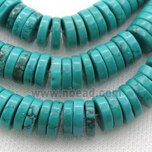 teal Sinkiang Turquoise heishi beads
