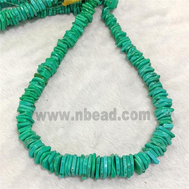 Magnesite Turquoise Beads Teal Dye Freeform Graduated