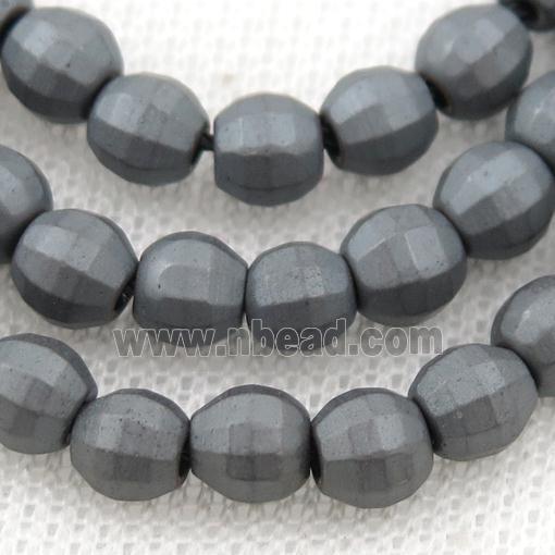 matte black Hematite lantern beads
